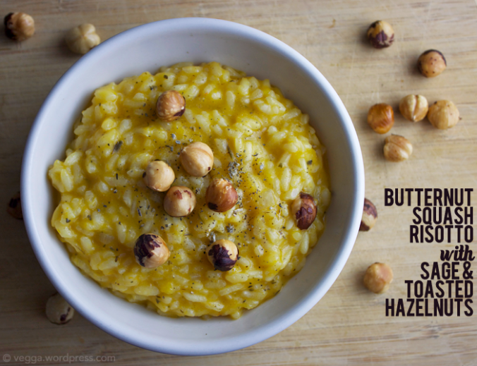 Butternut Squash Risotto with Sage and Toasted Hazelnuts
