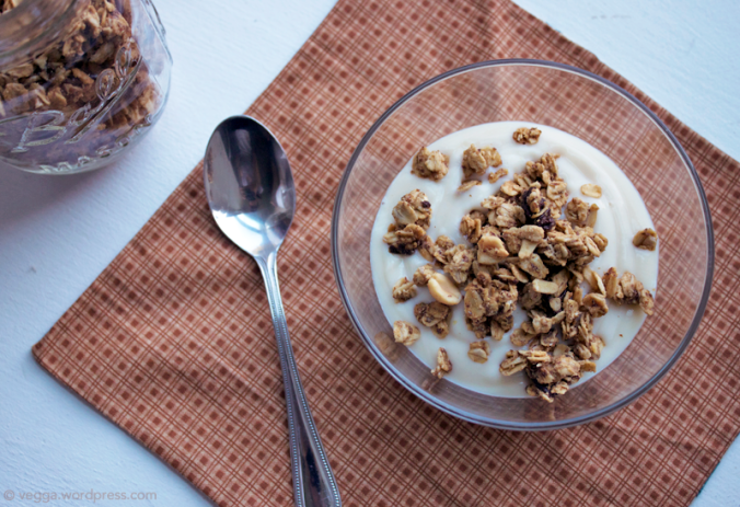 PB granola and vegan yogurt // govegga.com
