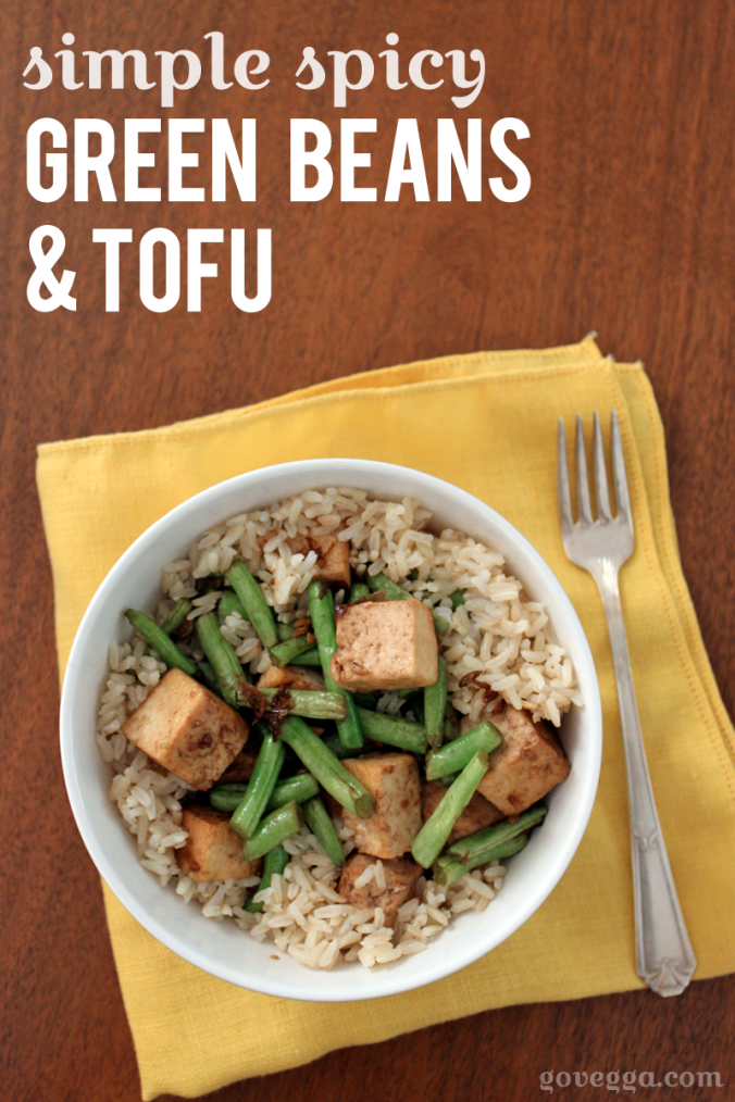 Green beans and tofu star in this simple, spicy vegan dinner.
