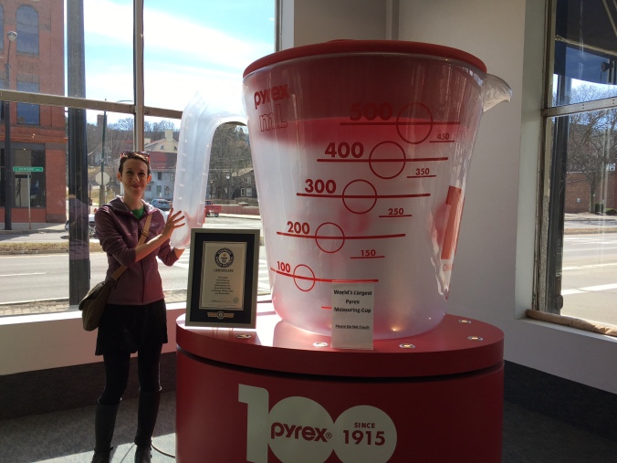 Pyrex measuring cup in Corning, New York