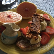 Vegan breakfast at Deer Run B&B, a vegan bed and breakfast in the Florida Keys