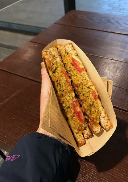 Pressed sandwich at VegMachine, Tallinn